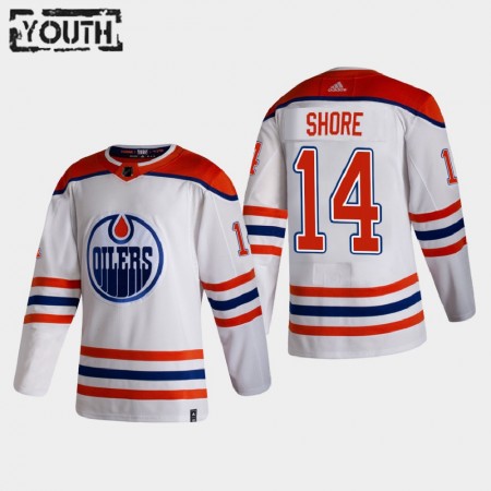 Edmonton Oilers Devin Shore 14 2020-21 Reverse Retro Authentic Shirt - Kinderen